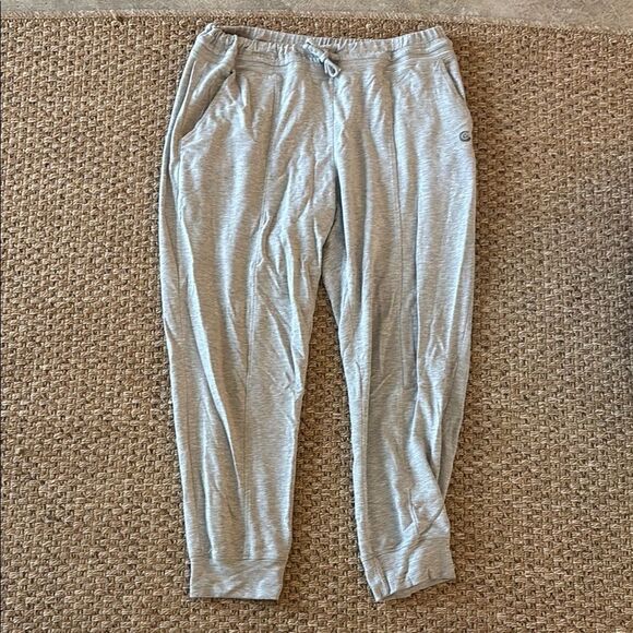 Calme by Johnny Was Gray Sweatpants Relaxed Fit Tapered - Picture 1 of 8